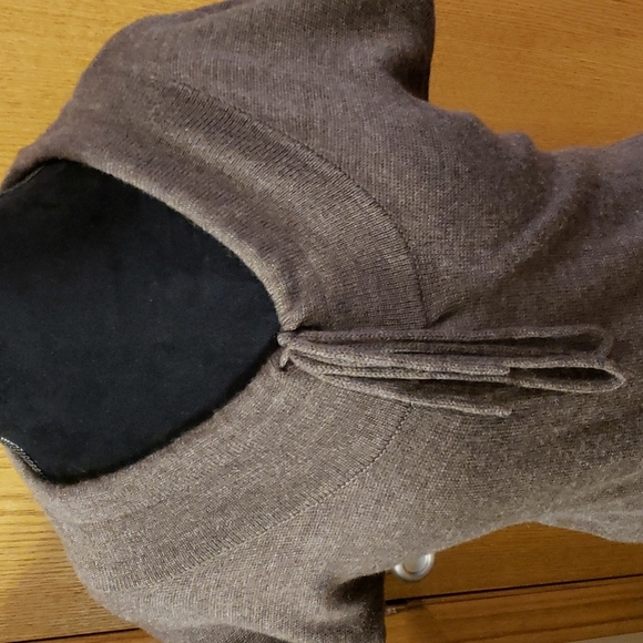 Feine Shanghai knit merino wool short sleeve dress grey - Picture 2 of 7